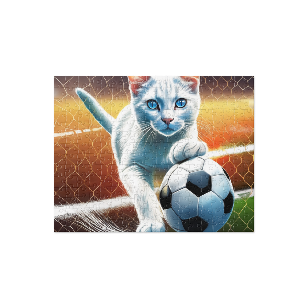 PugMug Custom White Exotic Cat Jigsaw Puzzle