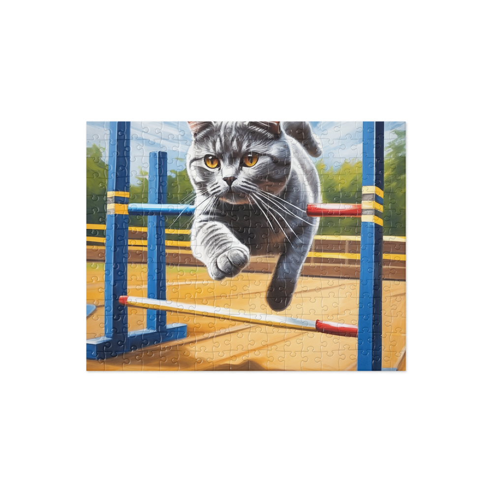 PugMug Custom Tabby British Shorthair Cat Jigsaw Puzzle