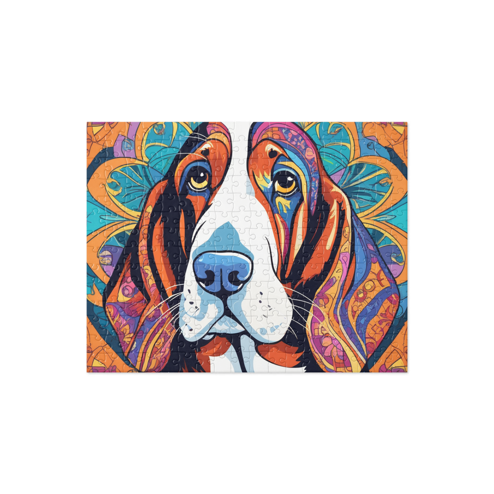 PugMug Custom Basset Hound Jigsaw Puzzle
