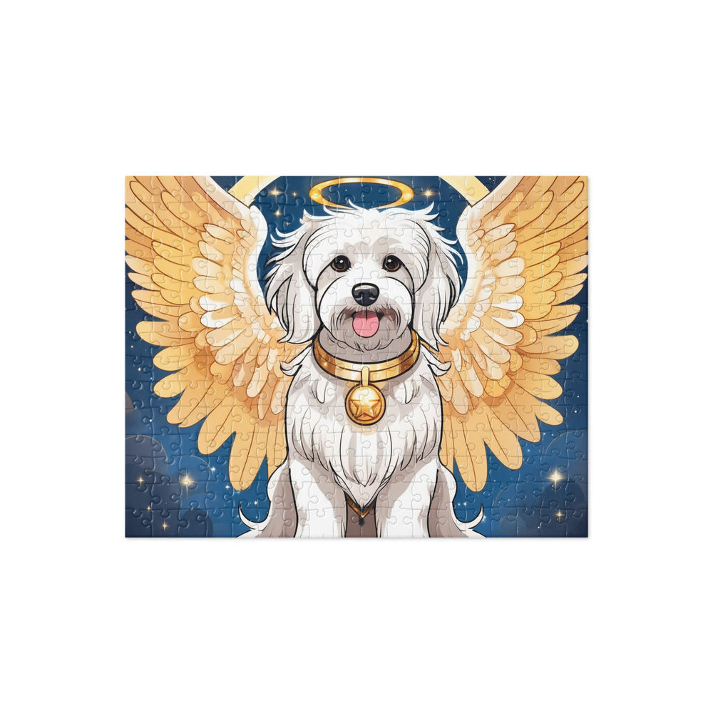 PugMug Custom White Havanese Dog Jigsaw Puzzle
