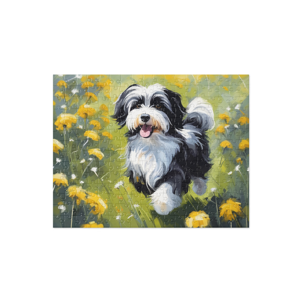 PugMug Custom Black-and-white Havanese Dog Jigsaw Puzzle