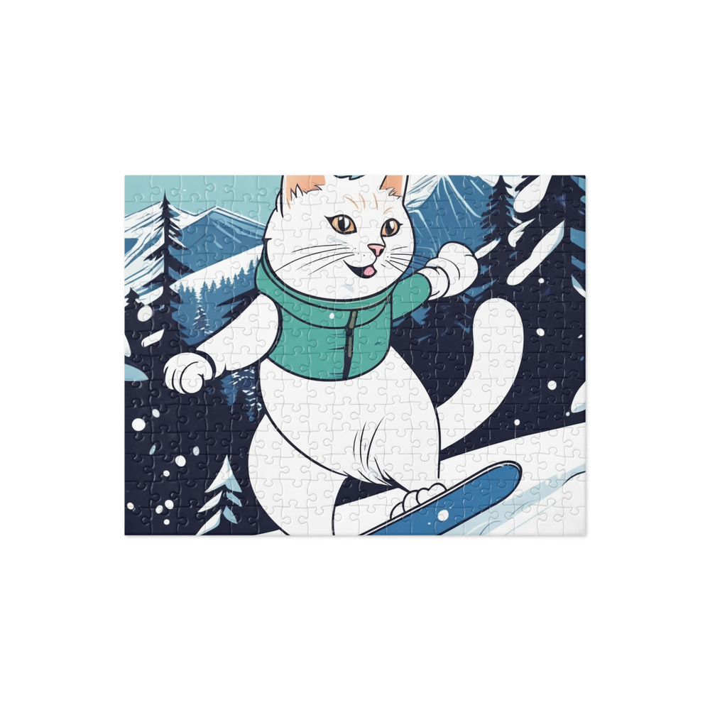 PugMug Custom White Companion Cat Jigsaw Puzzle