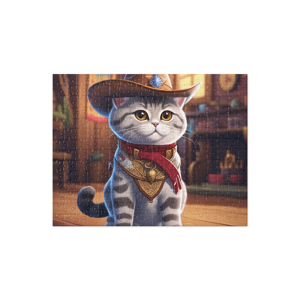 PugMug Custom Tabby British Shorthair Cat Jigsaw Puzzle
