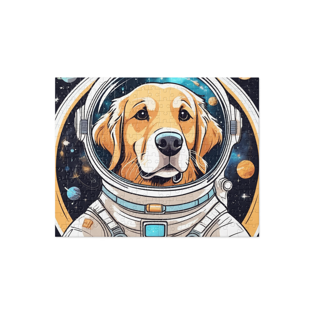 PugMug Custom Golden Retriever Jigsaw Puzzle