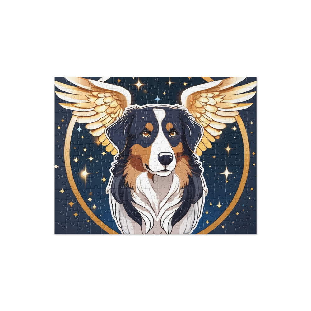 PugMug Custom Miniature American Shepherd Jigsaw Puzzle