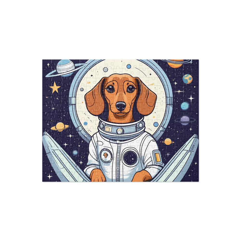 PugMug Custom Tan Dachshund Jigsaw Puzzle