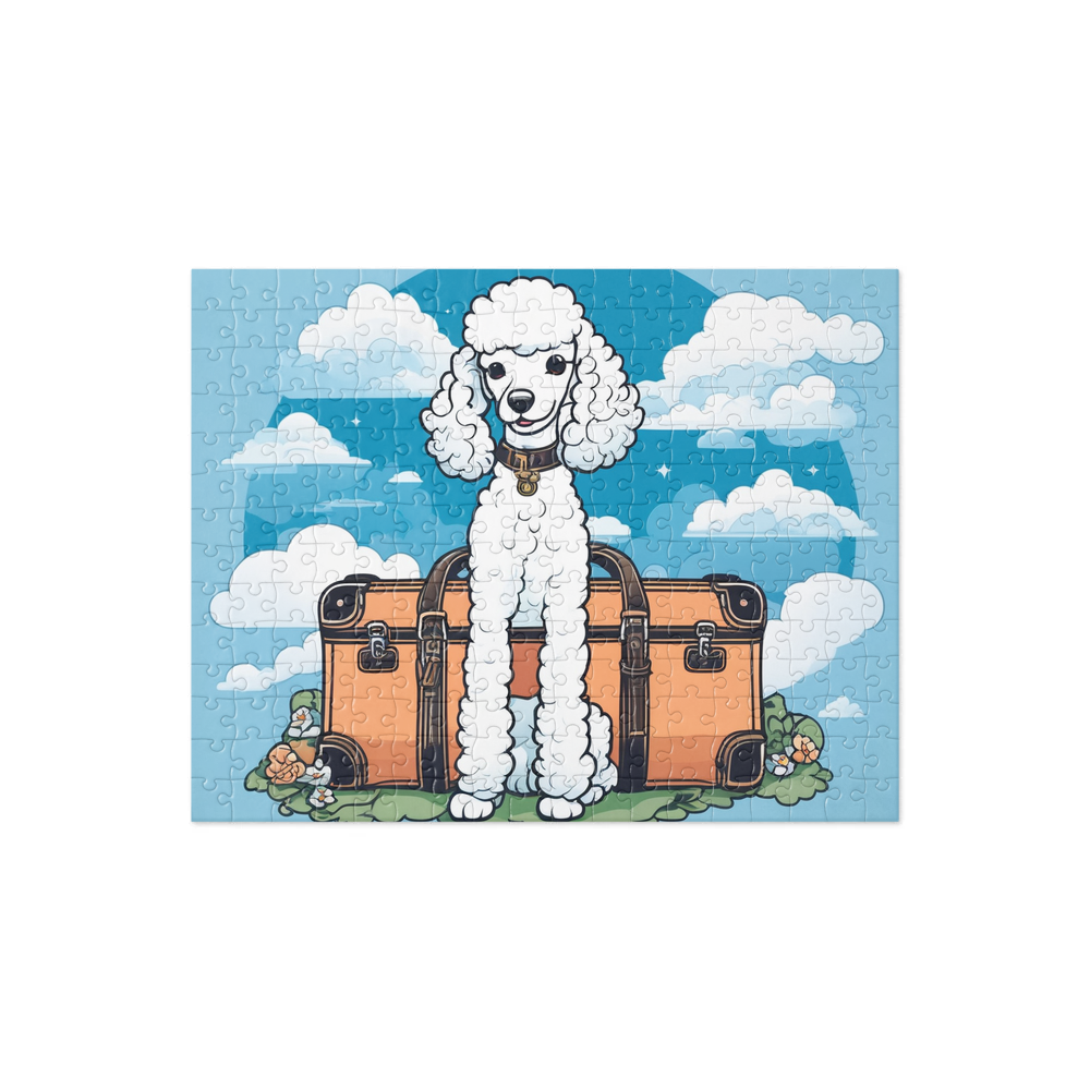 PugMug Custom White Poodle Jigsaw Puzzle