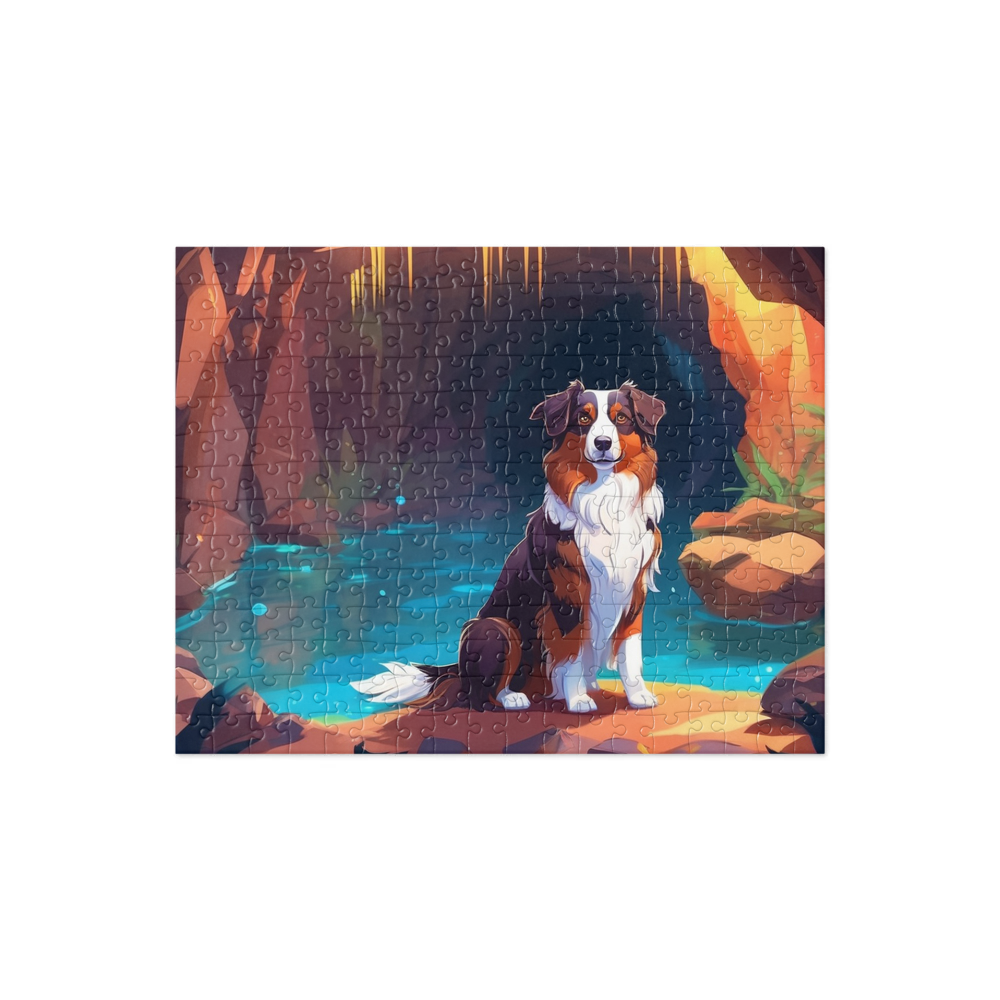 PugMug Custom Miniature American Shepherd Jigsaw Puzzle