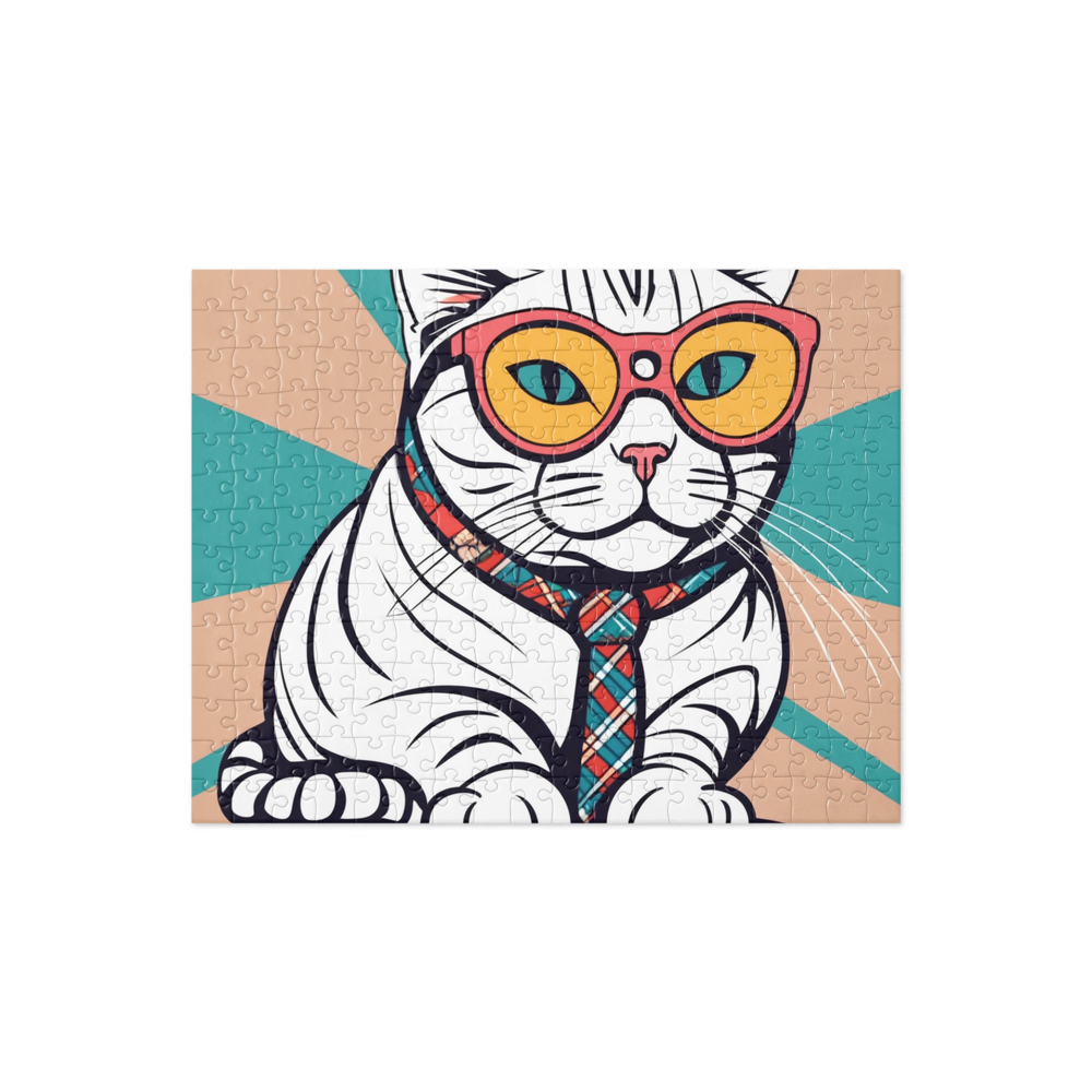 PugMug Custom Tabby Scottish Fold Cat Jigsaw Puzzle