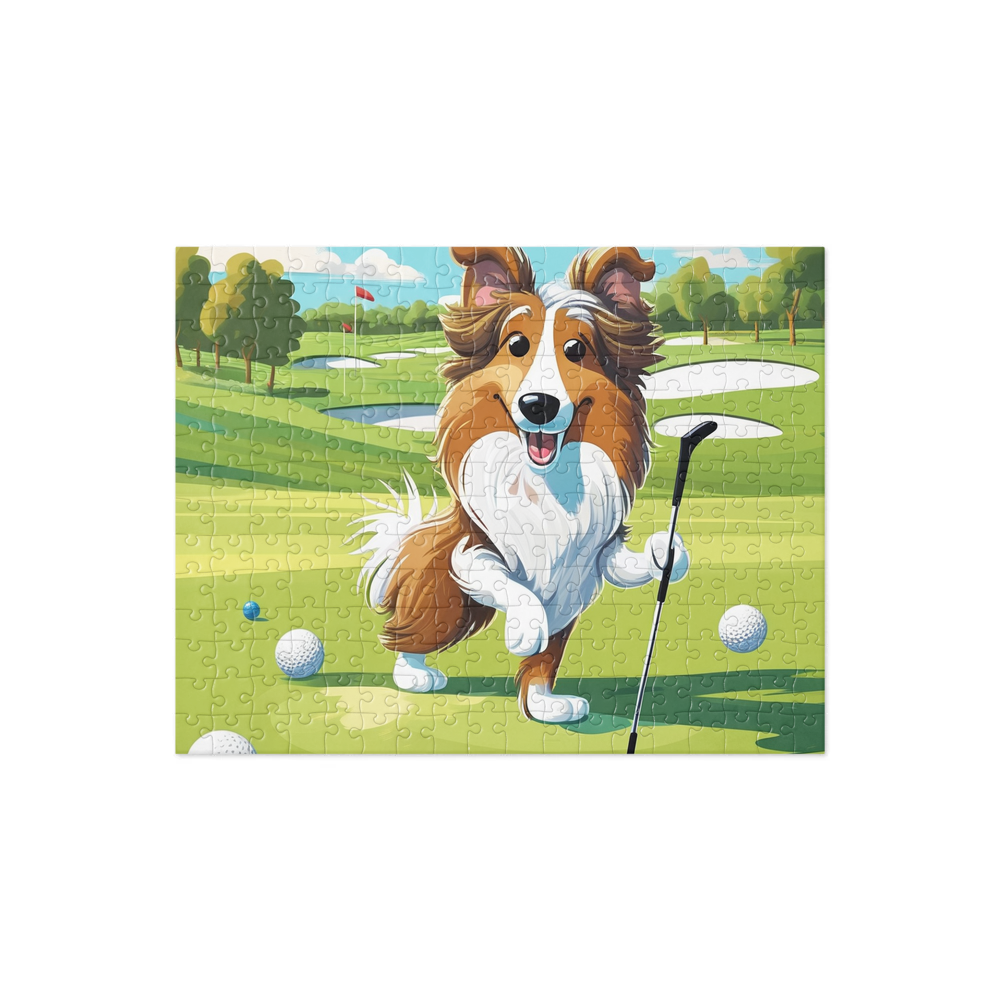PugMug Custom Shetland Sheepdog Jigsaw Puzzle