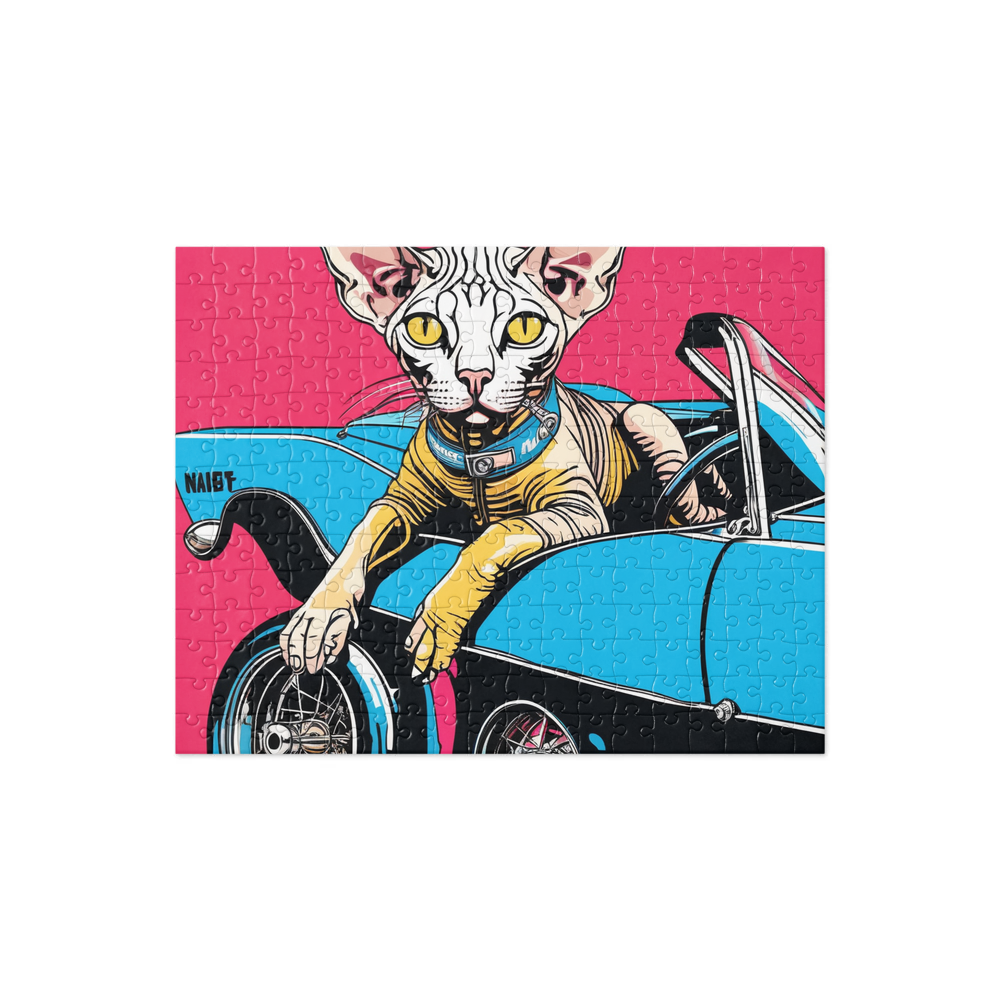PugMug Custom Tabby Sphynx Cat Jigsaw Puzzle