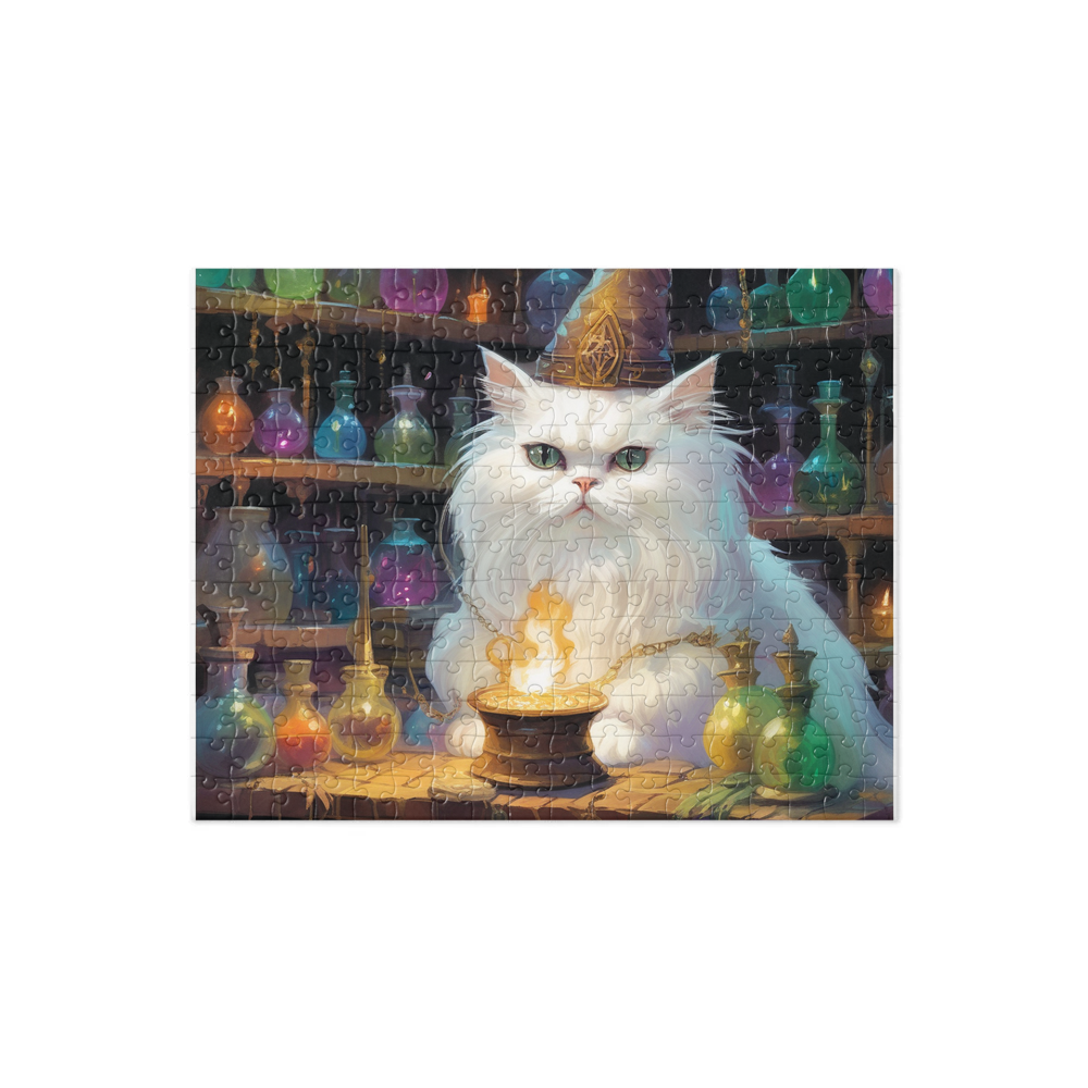 PugMug Custom White Persian Cat Jigsaw Puzzle
