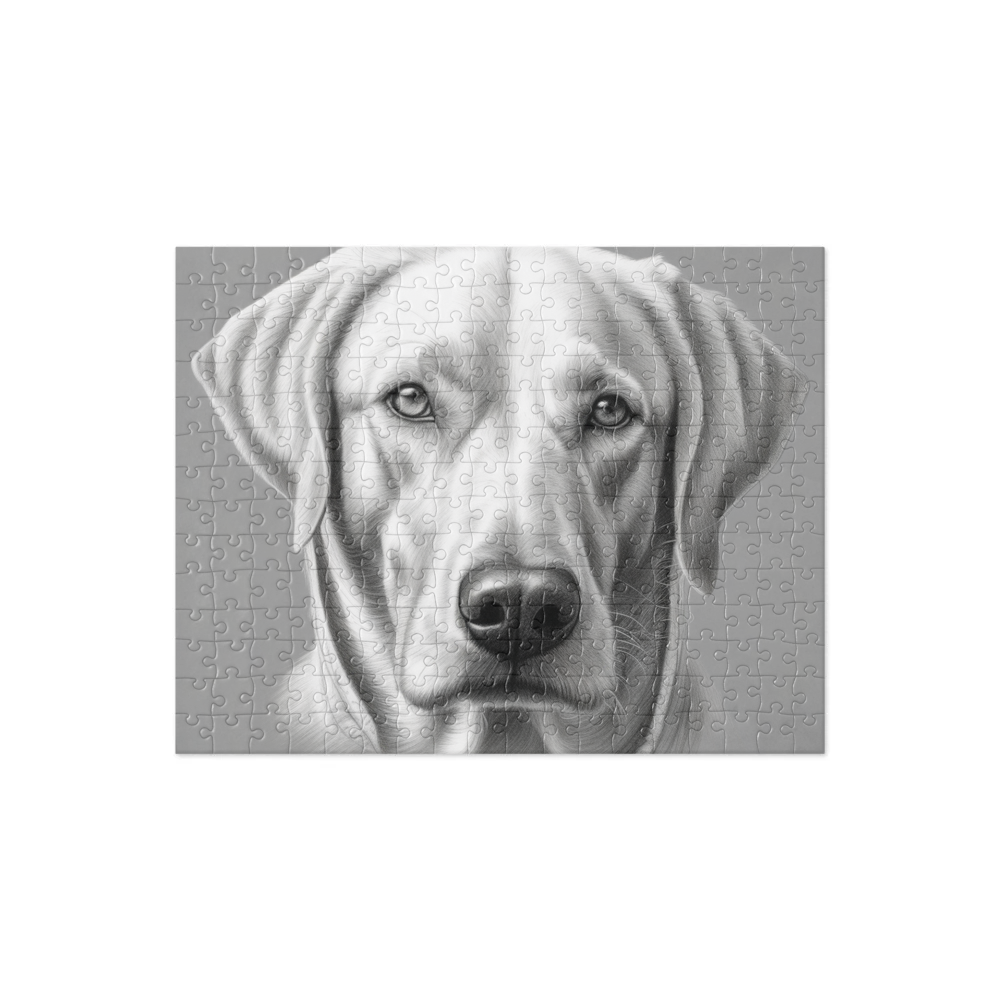 PugMug Custom White Labrador Retriever Jigsaw Puzzle