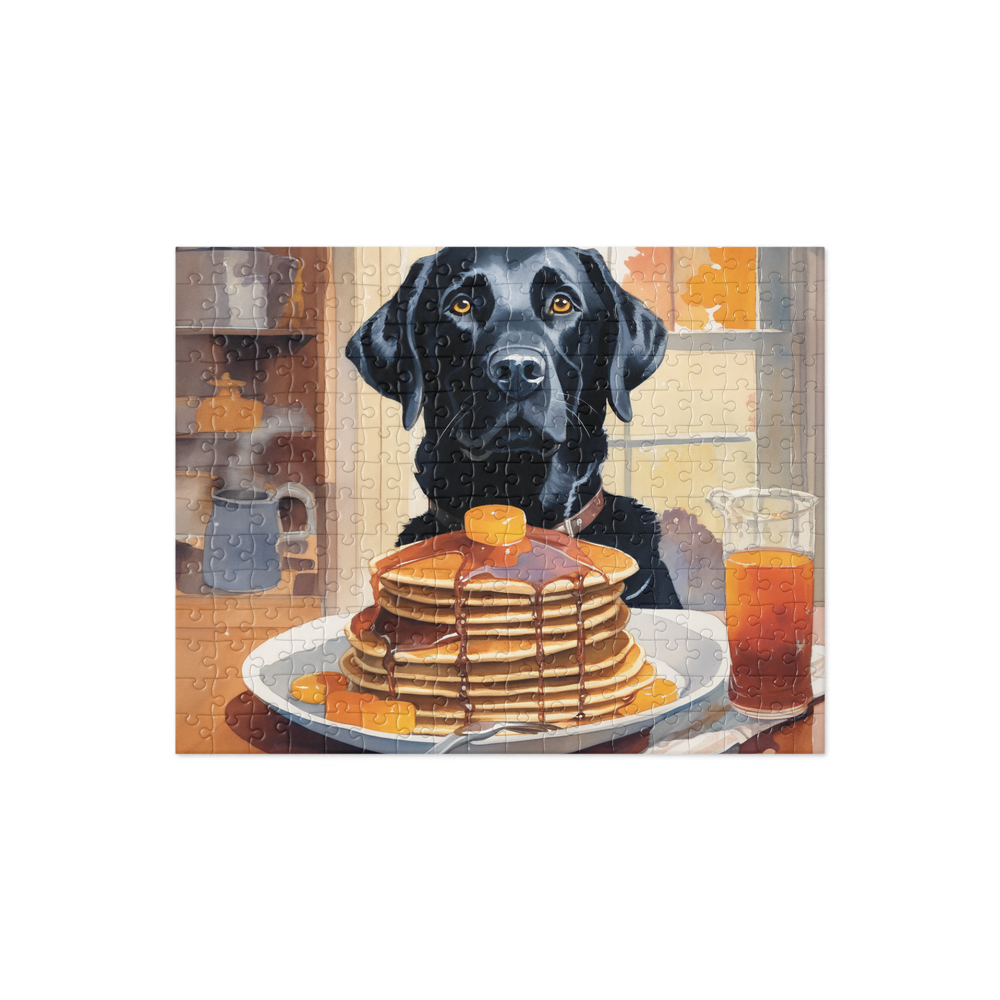 PugMug Custom Black Labrador Retriever Jigsaw Puzzle
