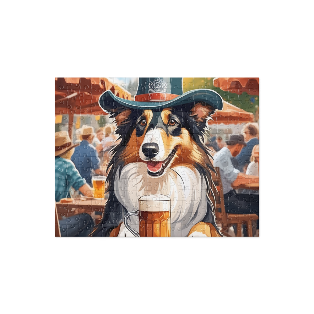 PugMug Custom Collie Jigsaw Puzzle