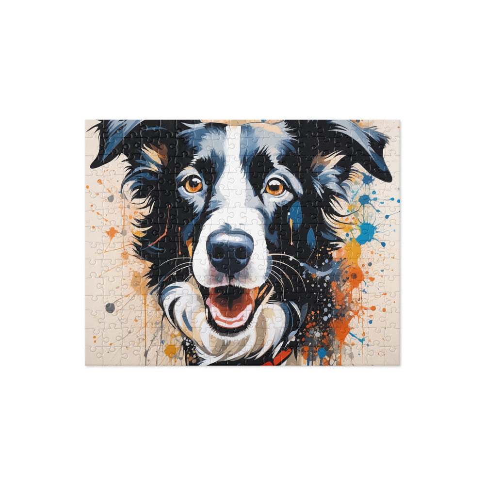 PugMug Custom Border Collie Jigsaw Puzzle