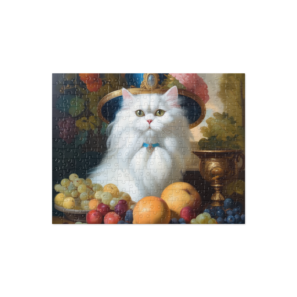 PugMug Custom White Persian Cat Jigsaw Puzzle