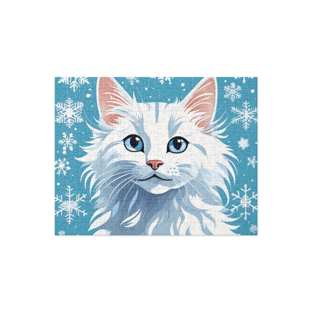 PugMug Custom White Companion Cat Jigsaw Puzzle