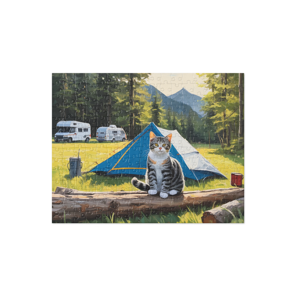 PugMug Custom Tabby American Shorthair Cat Jigsaw Puzzle
