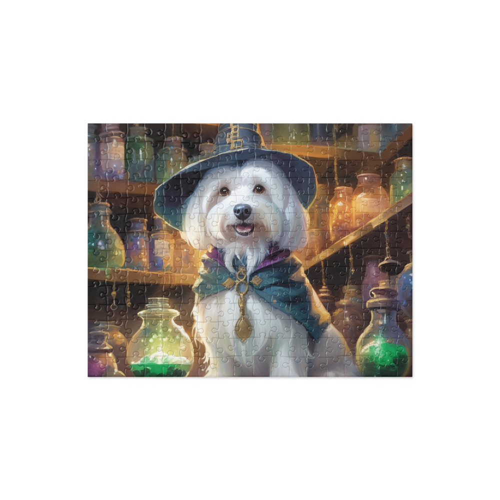 PugMug Custom White Havanese Dog Jigsaw Puzzle