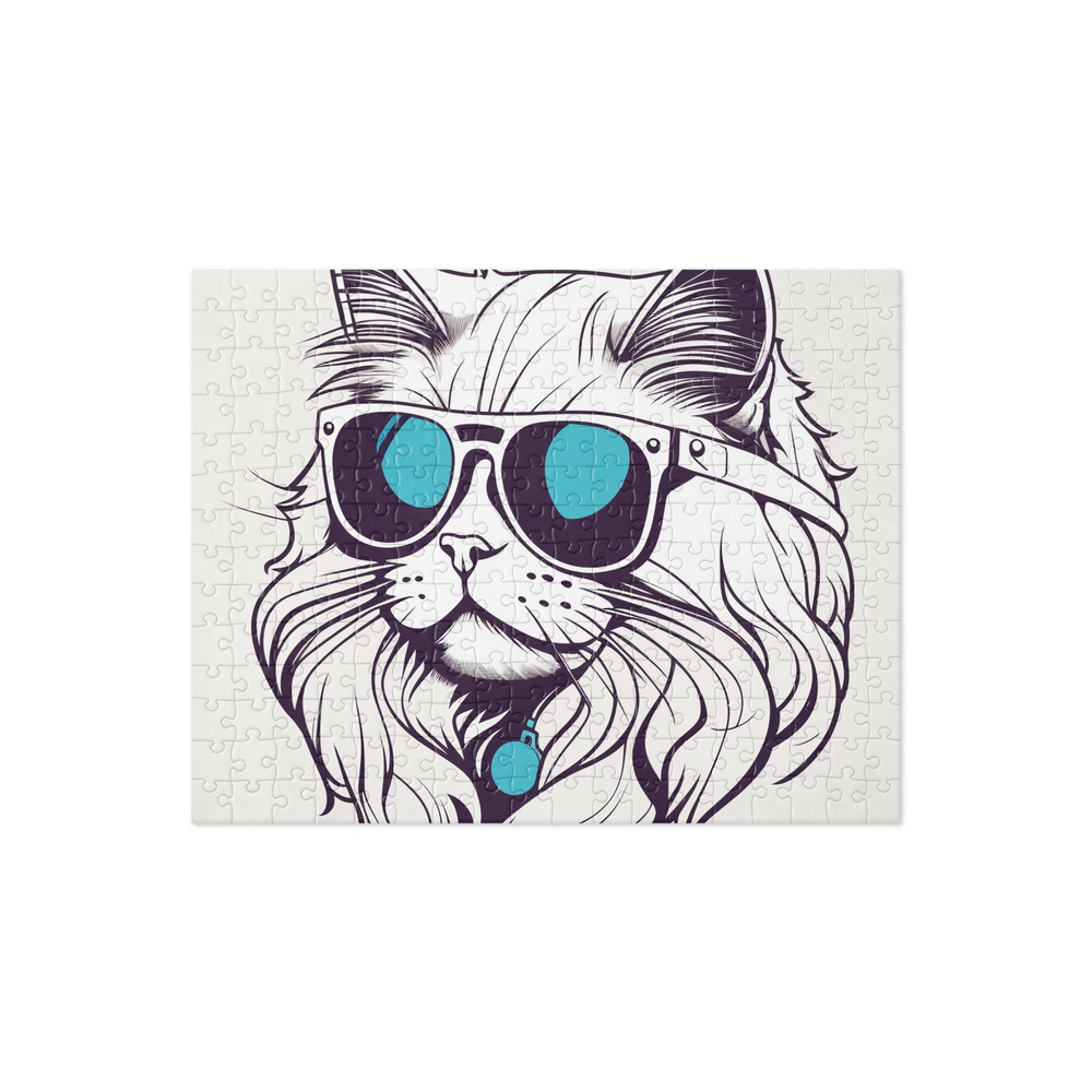 PugMug Custom White Persian Cat Jigsaw Puzzle