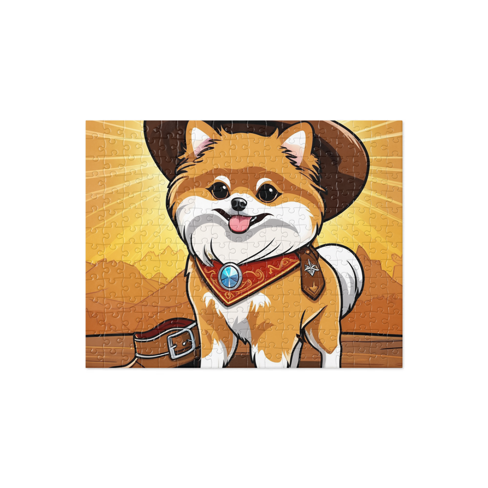 PugMug Custom Tan Pomeranian Jigsaw Puzzle