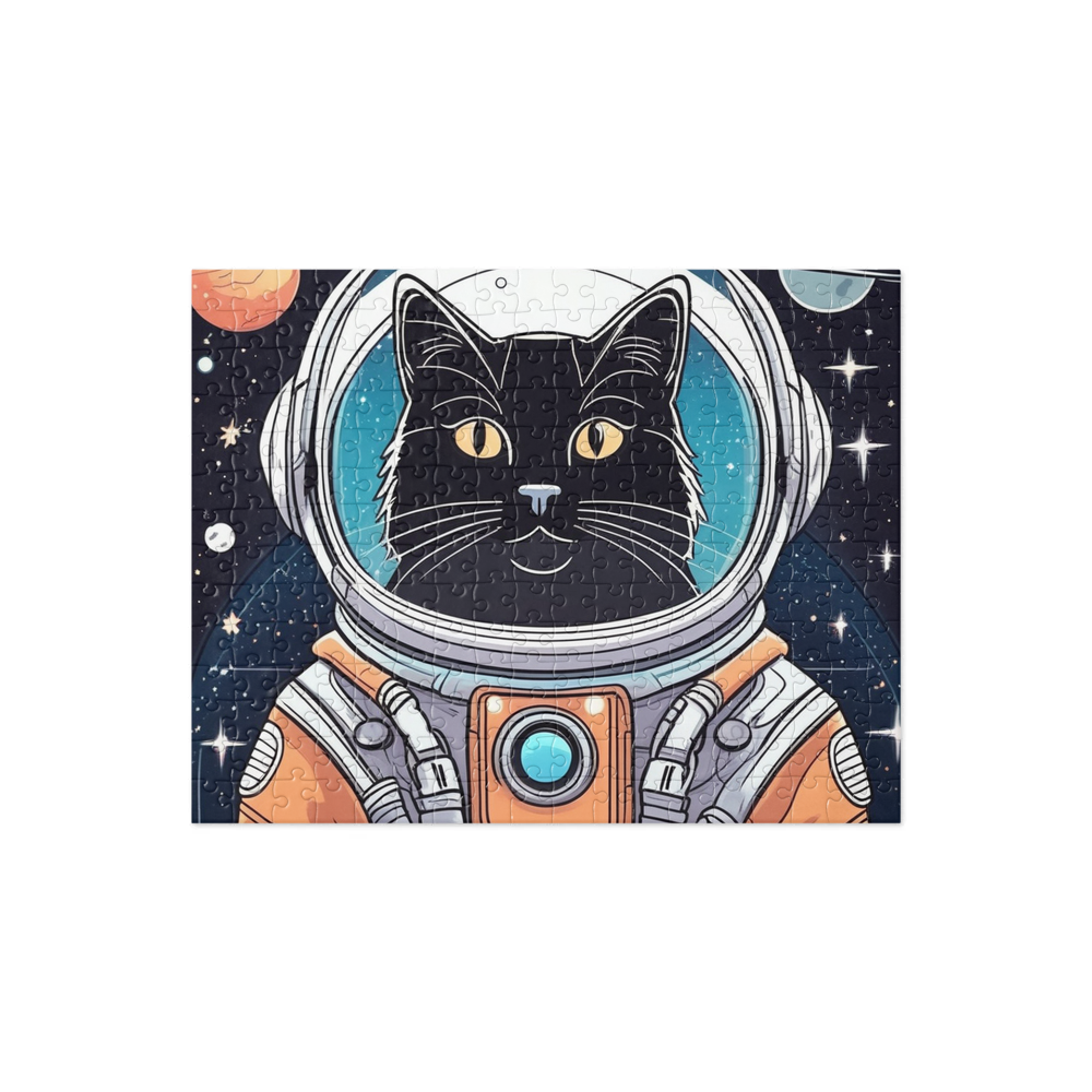 PugMug Custom Black Companion Cat Jigsaw Puzzle