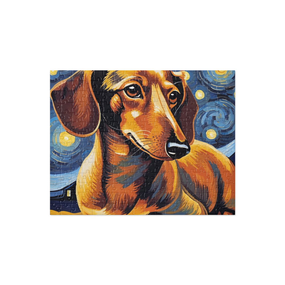 PugMug Custom Tan Dachshund Jigsaw Puzzle