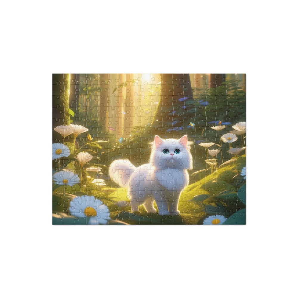 PugMug Custom White Persian Cat Jigsaw Puzzle