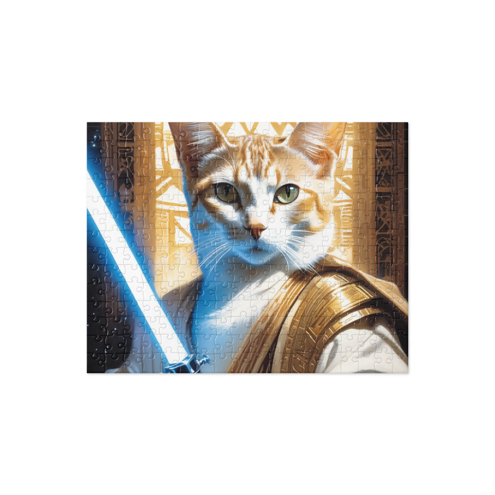 PugMug Custom White Abyssinian Cat Jigsaw Puzzle