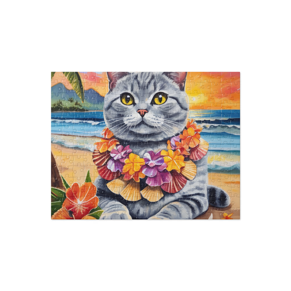PugMug Custom Tabby British Shorthair Cat Jigsaw Puzzle