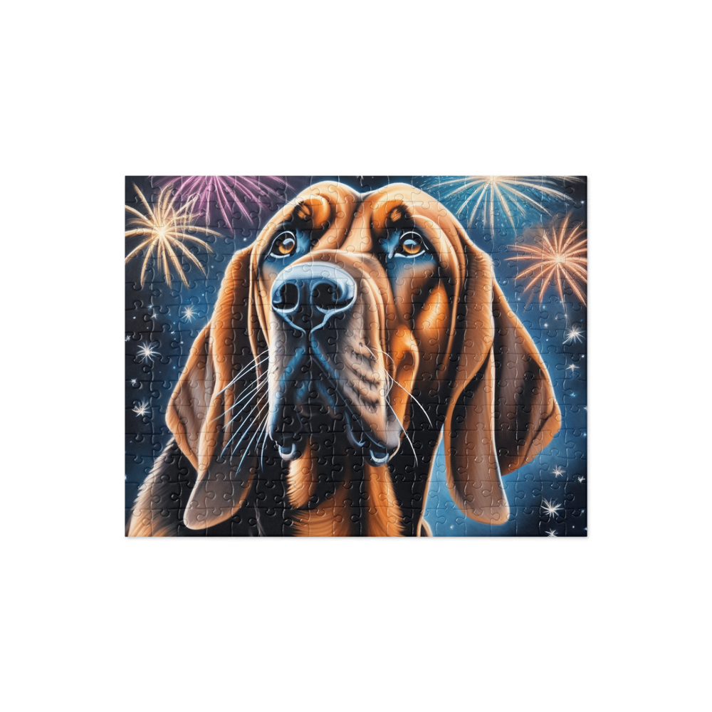 PugMug Custom Bloodhound Jigsaw Puzzle