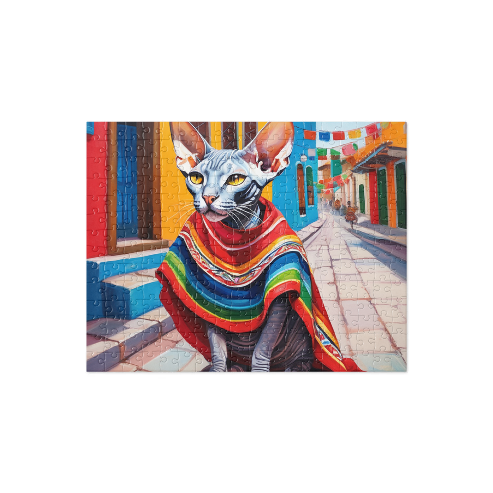 PugMug Custom Tabby Sphynx Cat Jigsaw Puzzle