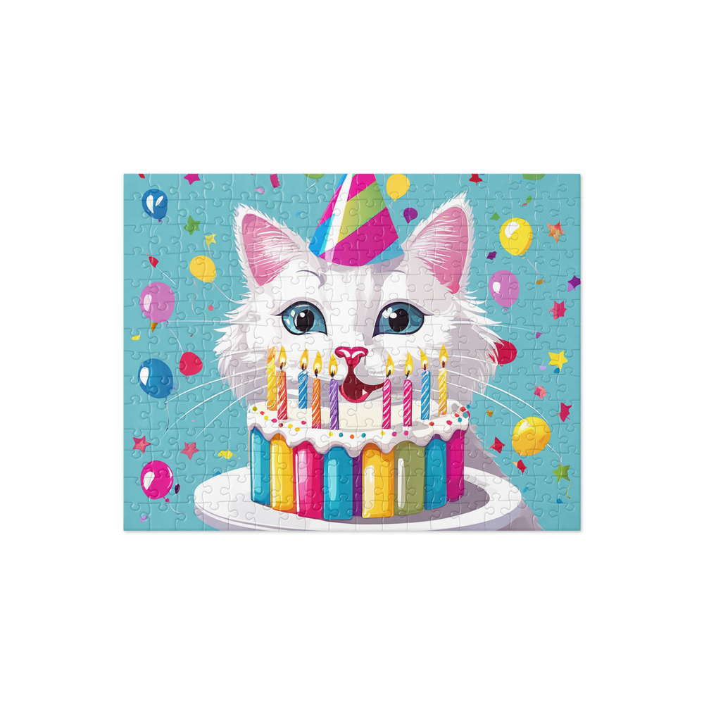 PugMug Custom White Companion Cat Jigsaw Puzzle