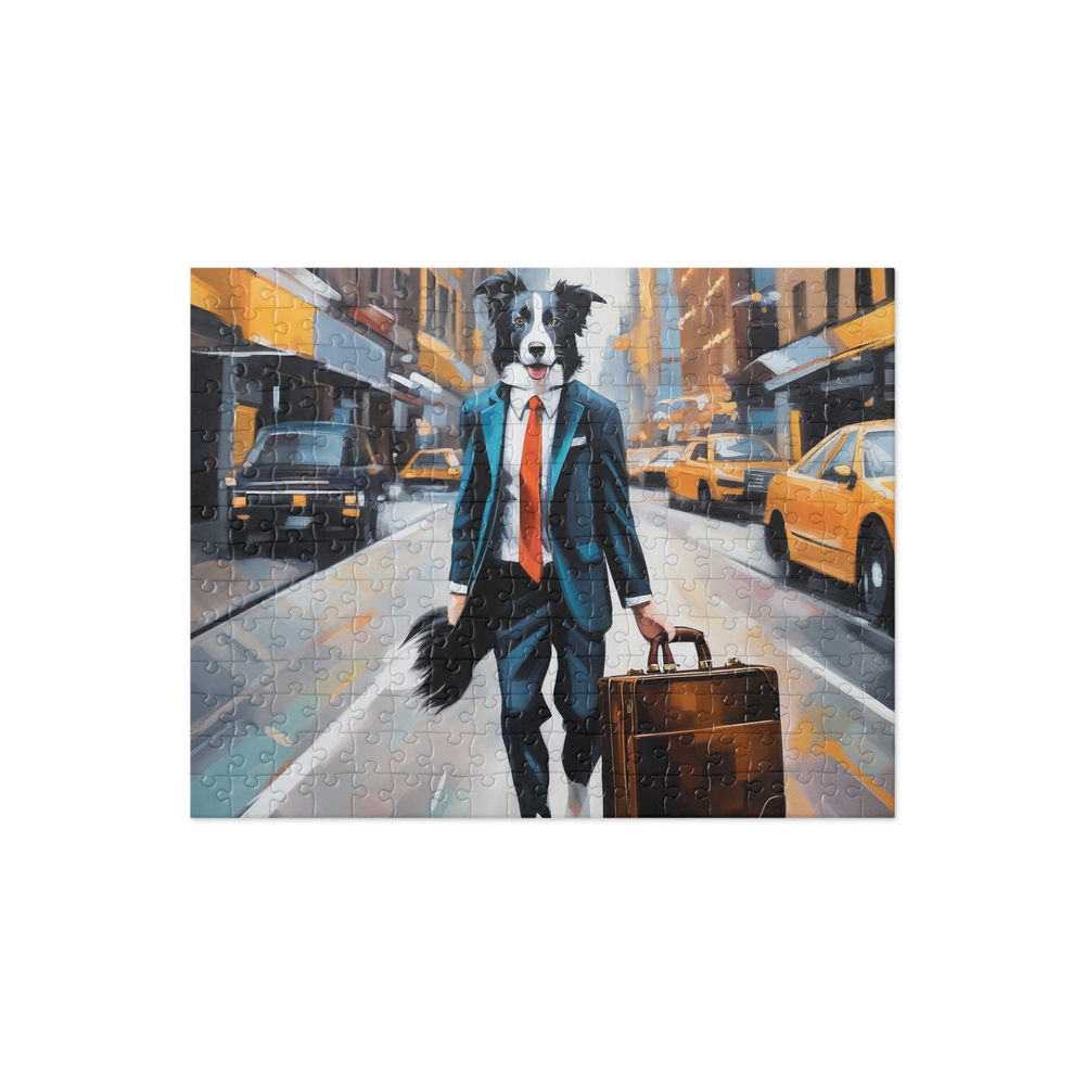 PugMug Custom Border Collie Jigsaw Puzzle