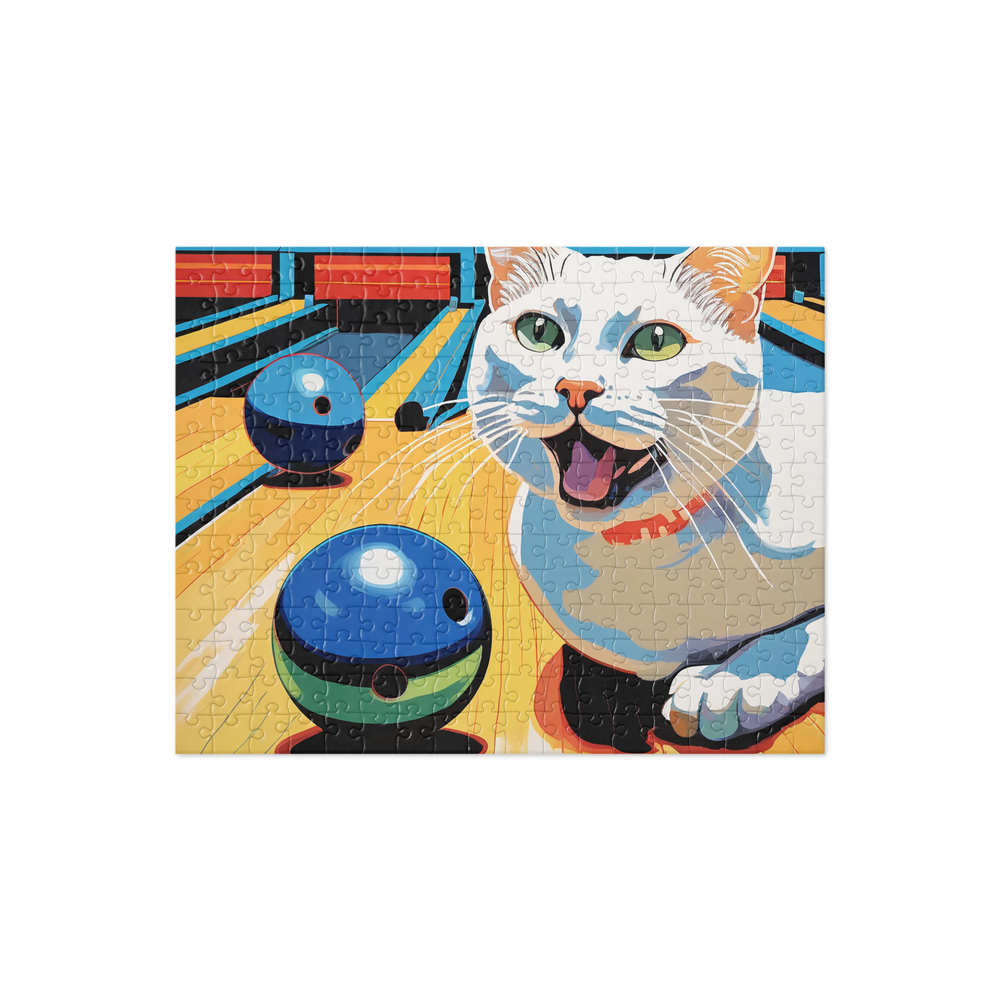 PugMug Custom White Companion Cat Jigsaw Puzzle