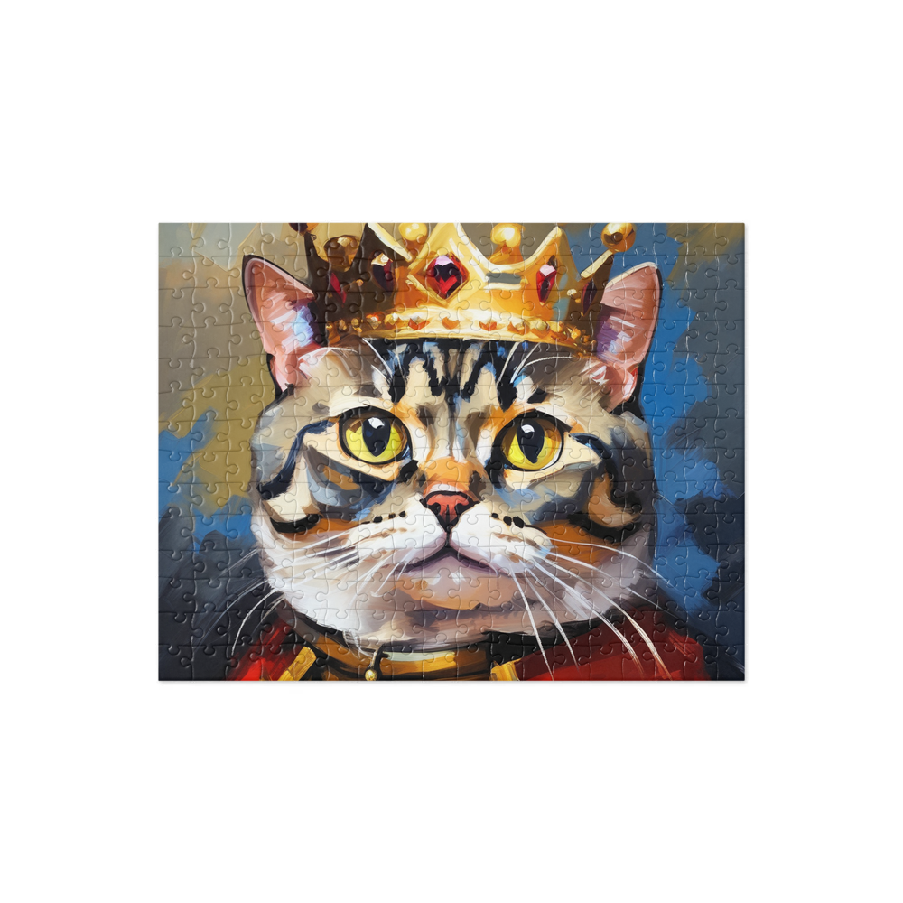 PugMug Custom Tabby Scottish Fold Cat Jigsaw Puzzle
