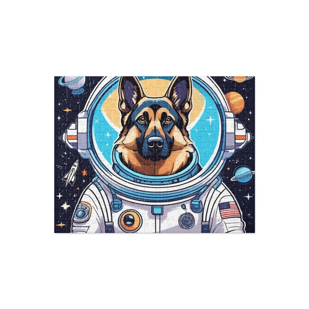 PugMug Custom German Shepherd Dog Jigsaw Puzzle