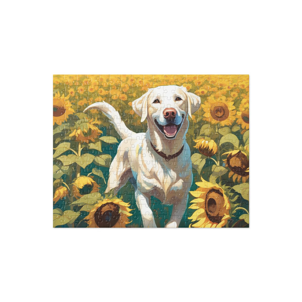 PugMug Custom White Labrador Retriever Jigsaw Puzzle