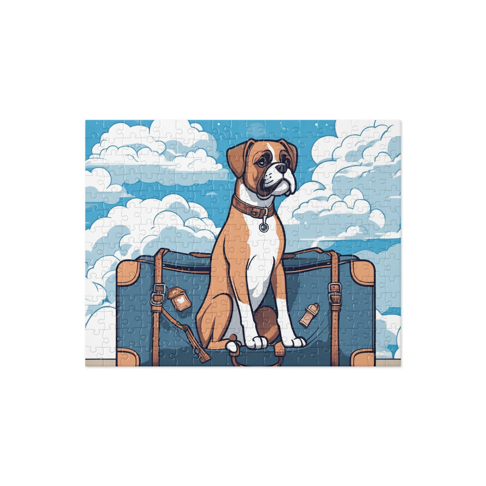 PugMug Custom Boxer Dog Jigsaw Puzzle