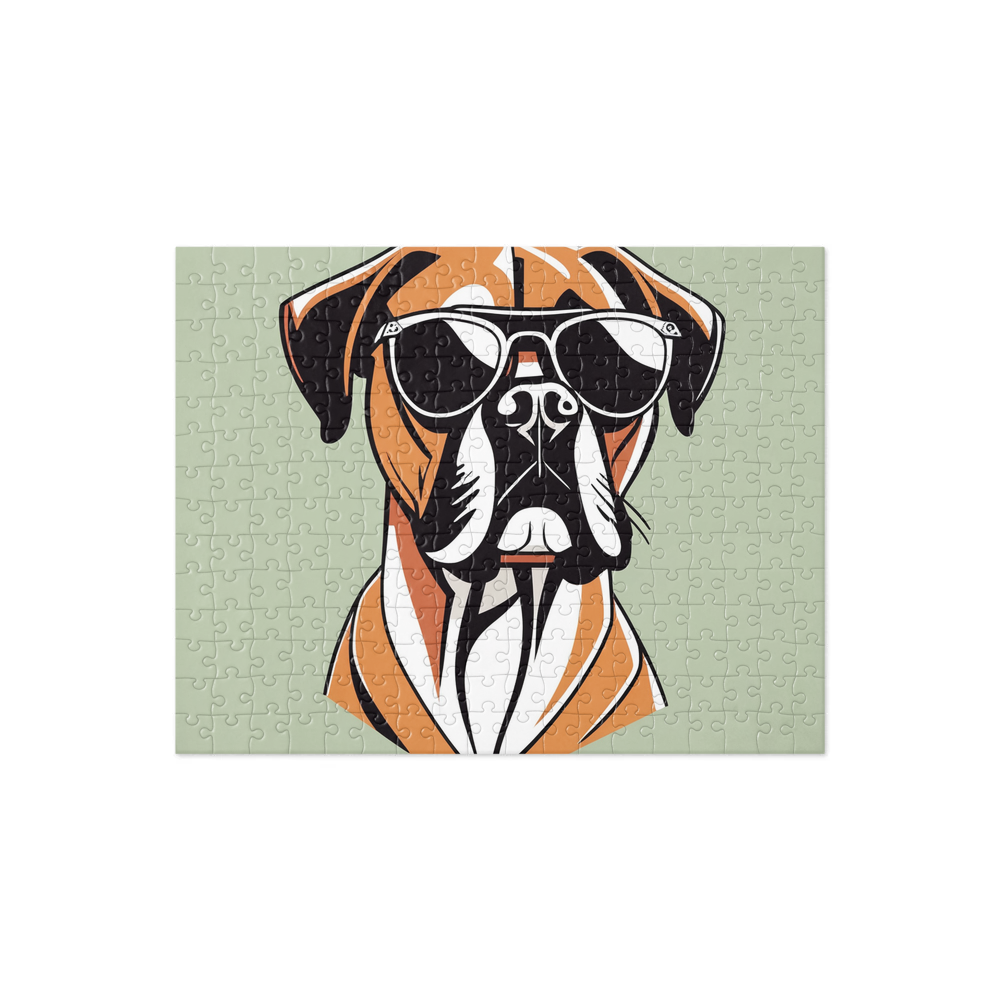 PugMug Custom Boxer Dog Jigsaw Puzzle