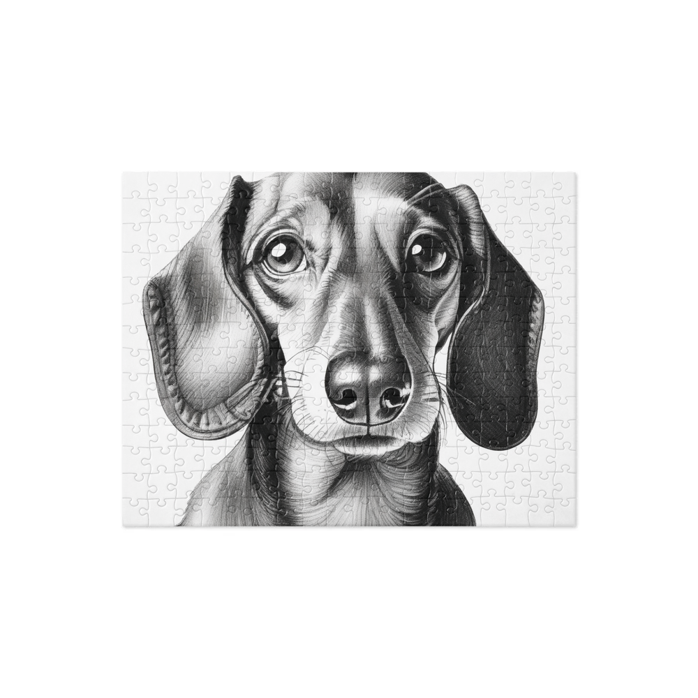 PugMug Custom Tan Dachshund Jigsaw Puzzle