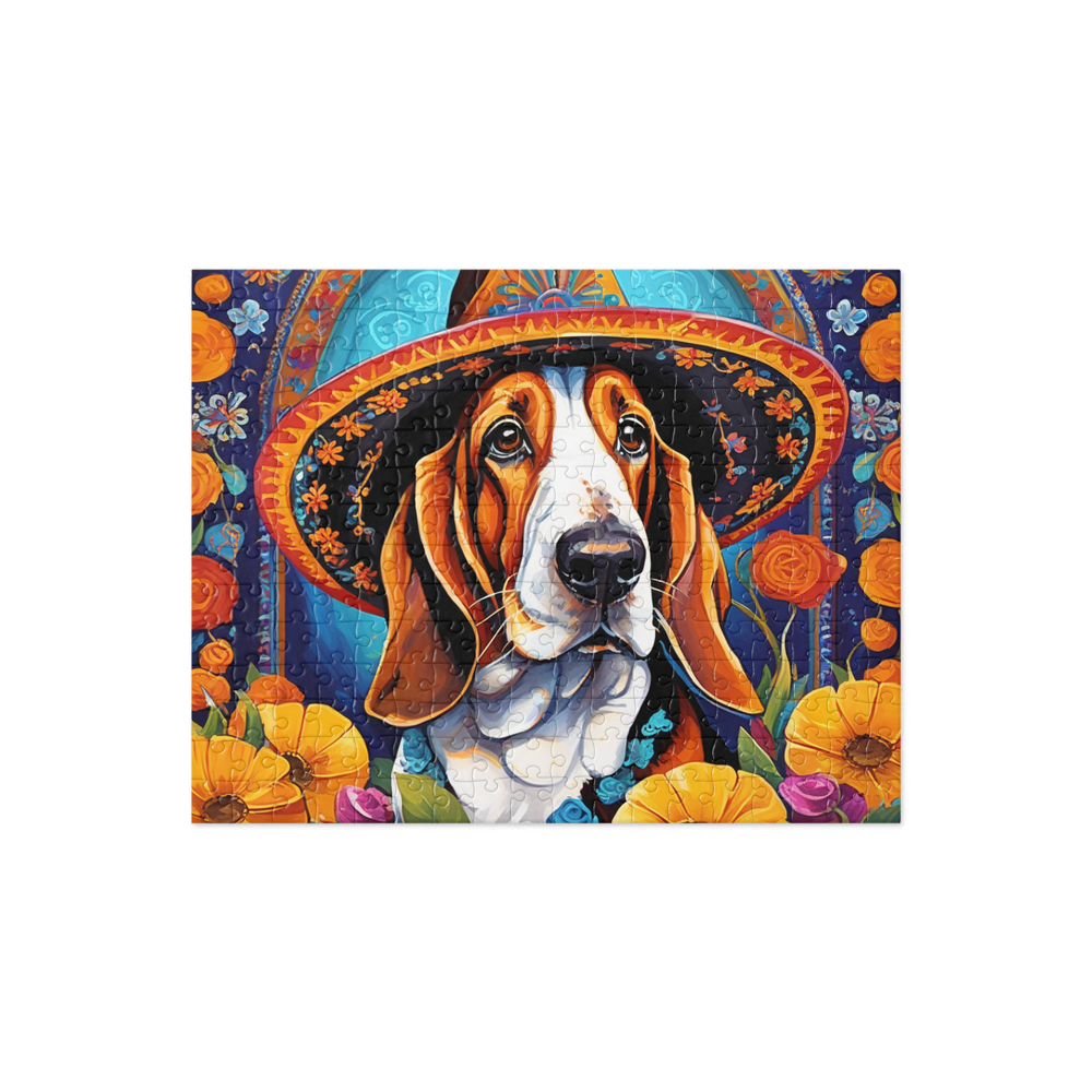 PugMug Custom Basset Hound Jigsaw Puzzle