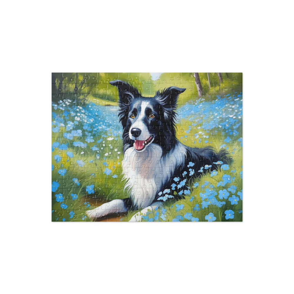 PugMug Custom Border Collie Jigsaw Puzzle