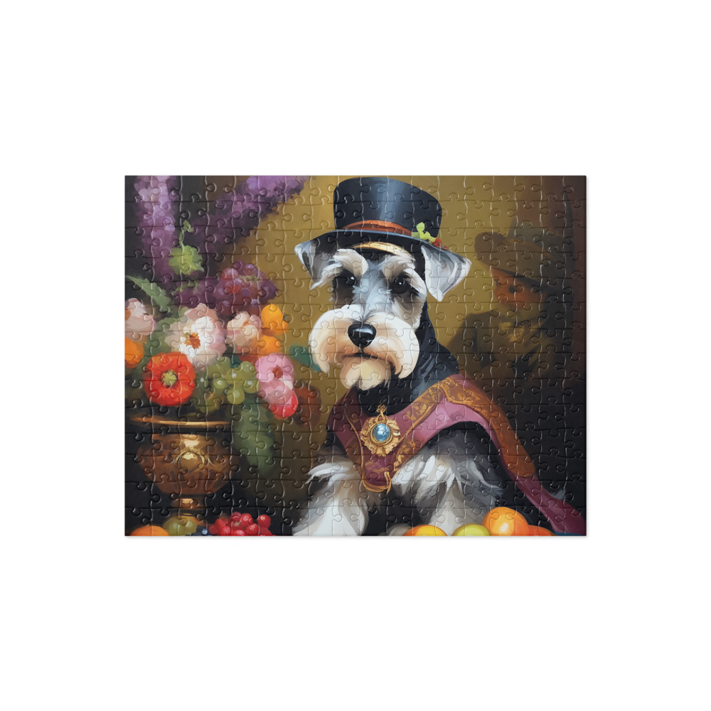 PugMug Custom Miniature Schnauzer Jigsaw Puzzle