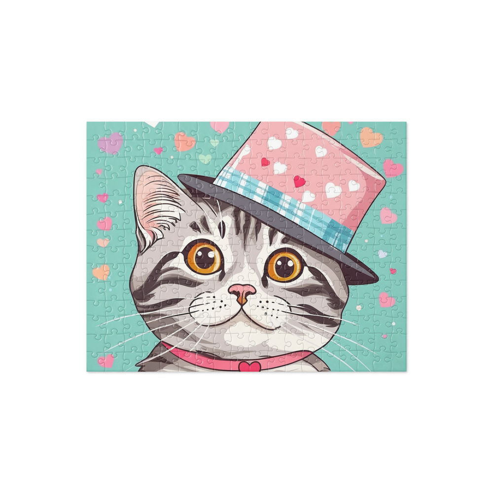 PugMug Custom Tabby Scottish Fold Cat Jigsaw Puzzle