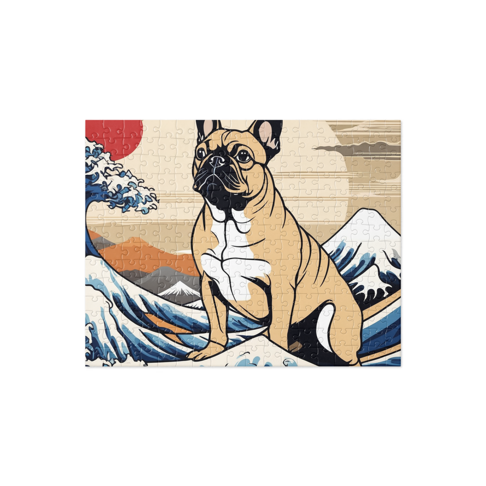 PugMug Custom Tan French Bulldog Jigsaw Puzzle