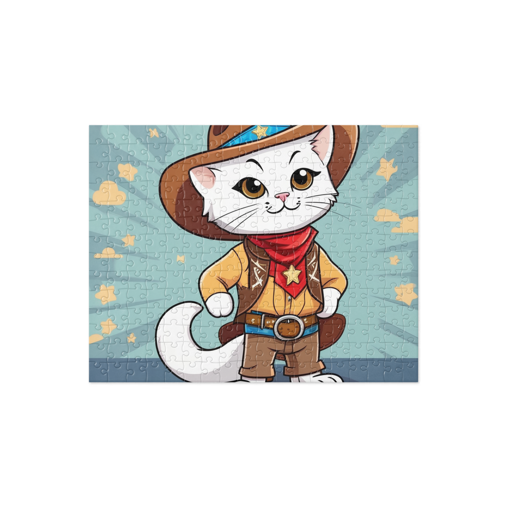 PugMug Custom White Exotic Cat Jigsaw Puzzle