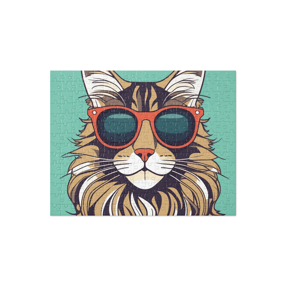 PugMug Custom Tabby Maine Coon Cat Jigsaw Puzzle
