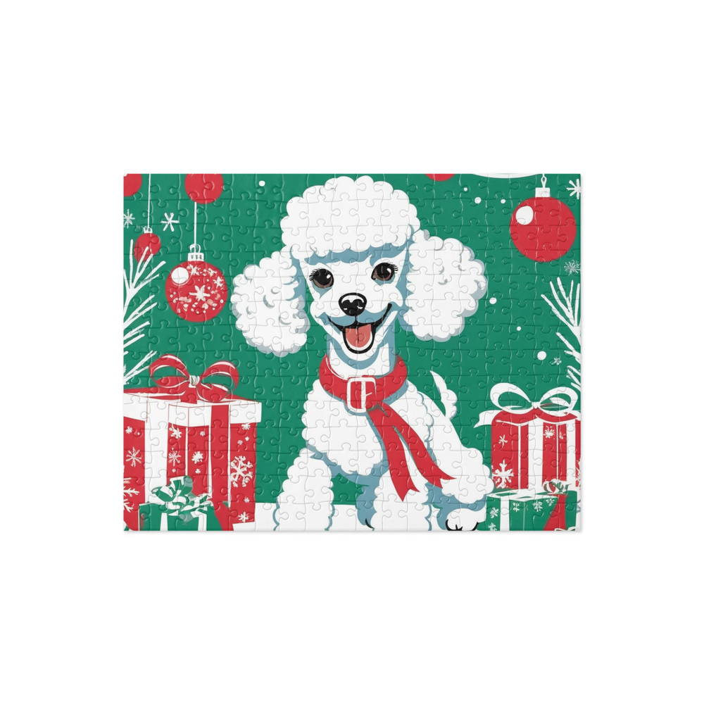 PugMug Custom White Poodle Jigsaw Puzzle